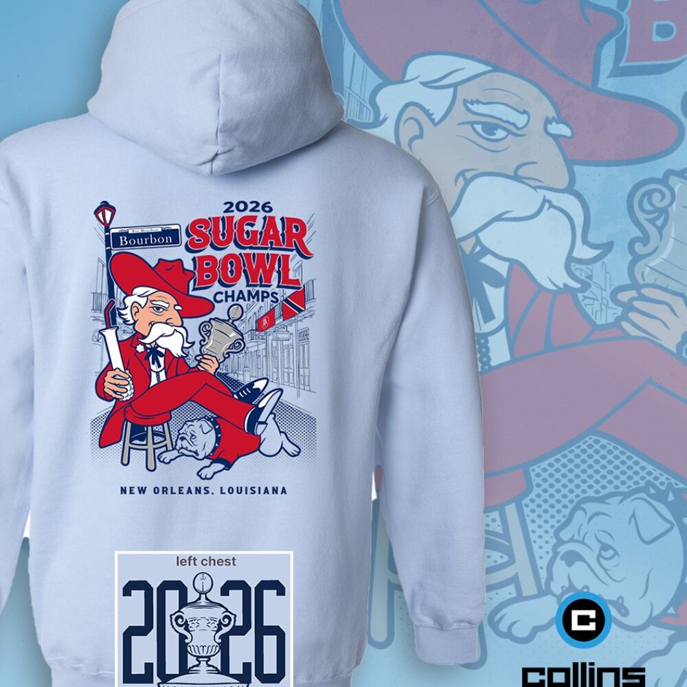 2026 Sugar Bowl Champions Ole Miss Hoodie LIGHT BLUE